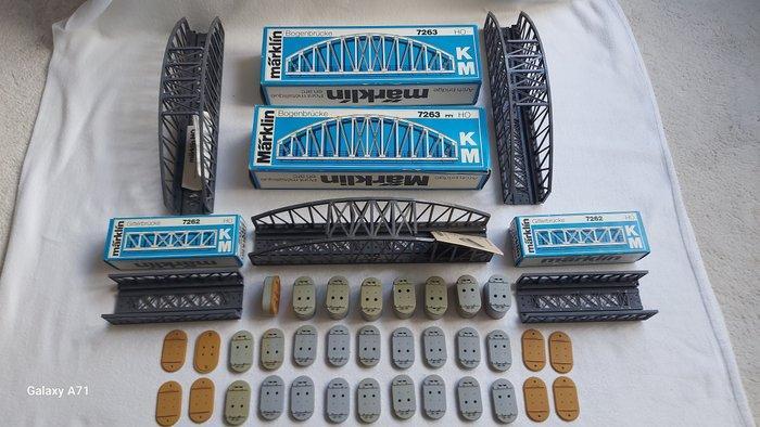 Märklin H0 - 7250/7251/7252/7253/7262/7263 - Bruggen (38) -, Hobby en Vrije tijd, Modeltreinen | H0