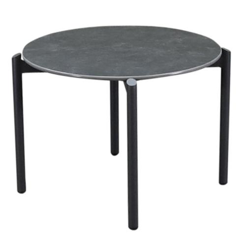 Tucson bijzettafel 67cm rond H45cm antraciet, Tuin en Terras, Tuintafels, Nieuw, Ophalen of Verzenden