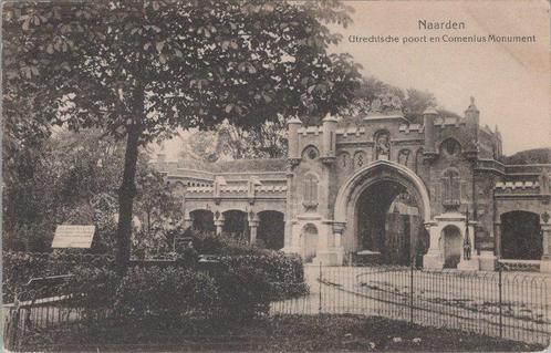 NAARDEN - Uttrechtsche poort en Comenius Monument, Verzamelen, Ansichtkaarten | Nederland, Verzenden