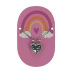BFF ketting zilverkleur hart - 2 delige set, Ophalen of Verzenden, Nieuw