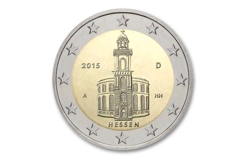 2 euro Hessen Paulskerk 2015 - Duitsland, Postzegels en Munten, Munten | Europa | Euromunten, Verzenden