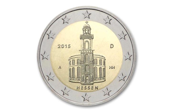 2 euro Hessen Paulskerk 2015 - Duitsland, Postzegels en Munten, Munten | Europa | Euromunten, Verzenden
