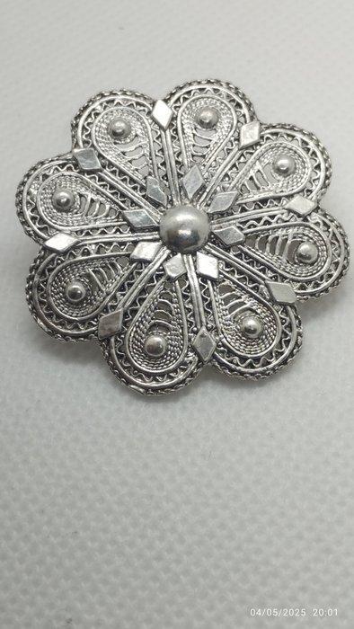 Zonder Minimumprijs - Speld Zilver - 925 Filigraan met de, Sieraden, Tassen en Uiterlijk, Antieke sieraden