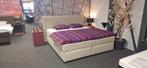 Boxspring 200x220 magazijn verkoop, Beige, Tweepersoons, Ophalen of Verzenden, Zo goed als nieuw