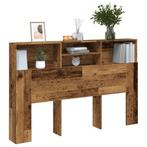 vidaXL Hoofdbordkast 160x19x103,5 cm bewerkt hout oud, Huis en Inrichting, Slaapkamer | Bedden, Verzenden, Nieuw, Bruin, Hout