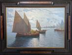 G. Forlenza (XX) - Barche in navigazione - XL format, Antiek en Kunst, Kunst | Schilderijen | Klassiek