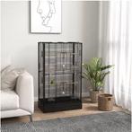 Vogelkooi 61x36,5x98 cm met Zitstokken Voerbakjes Lade, Verzenden, Nieuw