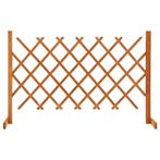 vidaXL Tuinlatwerk 120x90 cm massief vurenhout oranje, Verzenden, Nieuw, Hout, Minder dan 1 meter