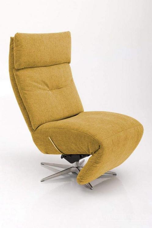 Relaxfauteuil Heemstede - relaxfauteuils - Geel, Huis en Inrichting, Stoelen, Nieuw, Leer