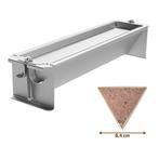 Adelmann Driehoekige Patévorm RVS 8,4x40x8,4 cm, Verzenden, Nieuw in verpakking