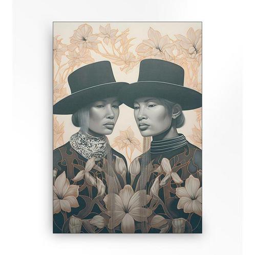 *WOONWINKEL* Urban Cotton Lady Garden Wandkleed In Frame L 1, Huis en Inrichting, Woonaccessoires | Overige, Nieuw, Verzenden