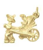 Gouden Riksja ketting hanger, Verzenden, Nieuw