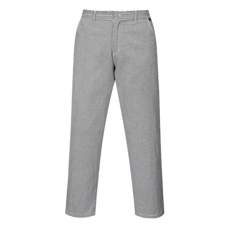 GGM Gastro | (5 stuks) Unisex Kookbroek - Zwart / Wit - |, Kleding | Heren, Broeken en Pantalons, Wit, Maat 46 (S) of kleiner