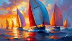 LuisonArt - Regata al Tramonto Infuocato - XXL