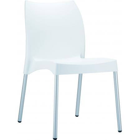 (MDK-105024) Siesta Vita 4-poots stoel wit, Huis en Inrichting, Stoelen, Wit, Nieuw, Ophalen of Verzenden