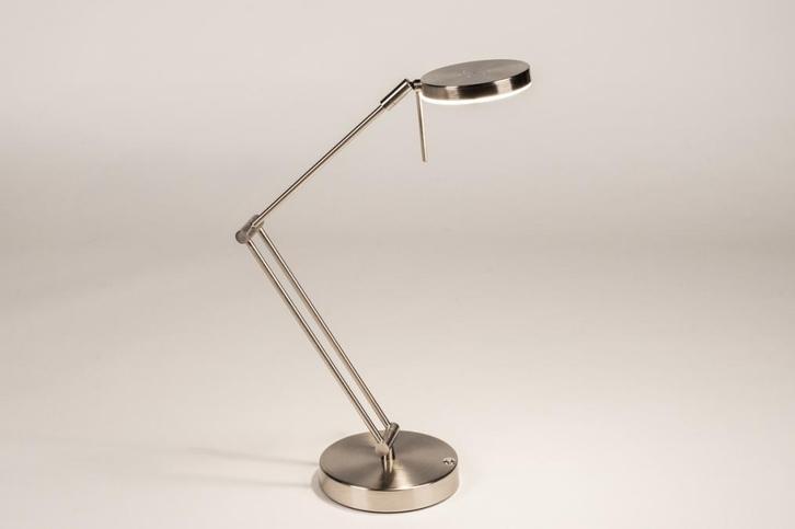 Rietveld Tafellampen - Staalgrijs - Staal, Metaal, Huis en Inrichting, Lampen | Tafellampen, Verzenden