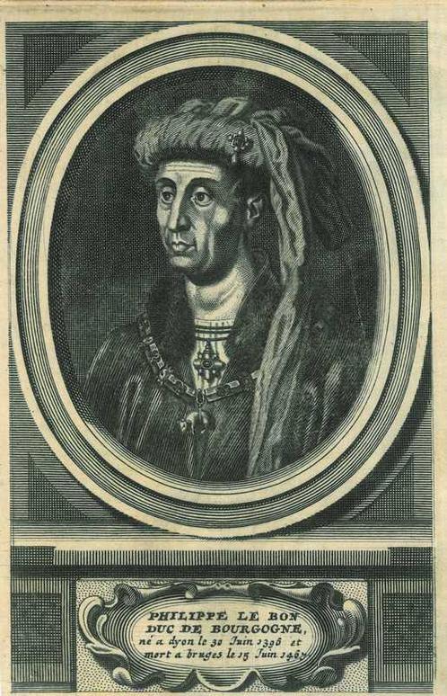 Portrait of Philip the Good, Duke of Burgundy, Antiek en Kunst, Kunst | Etsen en Gravures
