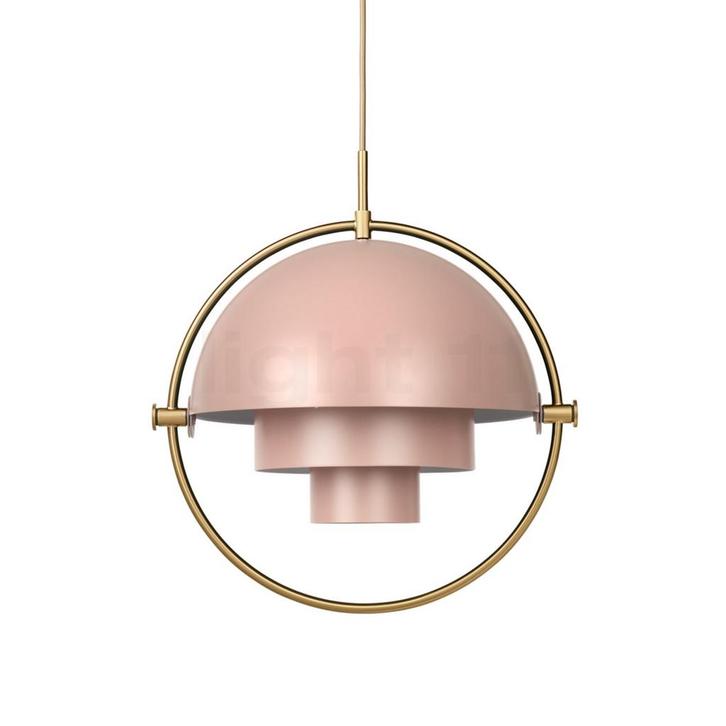 Gubi Multi-Lite Hanglamp, messing/roze - ø¸32 cm, Huis en Inrichting, Lampen | Hanglampen, Nieuw, Verzenden