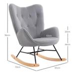 TRUUSK Schommelstoel, Ergonomische Schommelstoel, Fauteuil,, Huis en Inrichting, Fauteuils, Verzenden, Nieuw