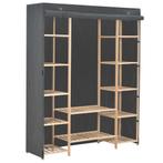 vidaXL Kledingkast 135x40x170 cm stof grijs, Huis en Inrichting, Kasten | Kledingkasten, Verzenden, Nieuw