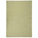 vidaXL Buitenkleed platgeweven 160x230 cm groen, Verzenden, Nieuw, Groen