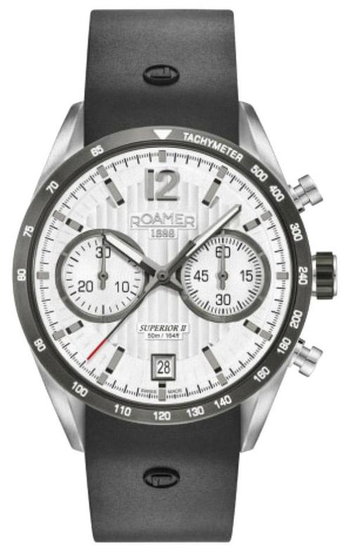 Roamer 510902 41 14 05 Superior Chrono II horloge  42 mm, Sieraden, Tassen en Uiterlijk, Horloges | Heren, Kunststof, Nieuw, Staal