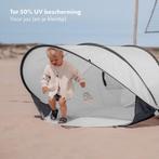 Deryan Luxe Pop Up Strandtent XXL - Anti-UV 50+ - Zilver, Caravans en Kamperen, Tenten, Ophalen of Verzenden, Zo goed als nieuw