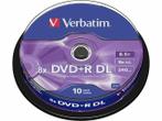 Verbatim DVD+R DL 8.5 GB Scratch Resistant 10 stuks