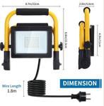 Aigostar 13VRQ - LED Werklamp - Bouwlamp - IP44 Stootvast -, Verzenden, Zo goed als nieuw