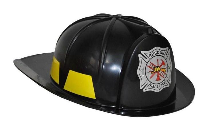 Brandweerhelm Zwart, Kleding | Dames, Carnavalskleding en Feestkleding, Nieuw, Ophalen of Verzenden