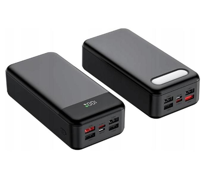 Powerbank 50000 mAh - Universeel - Zwart - Hinne, Telecommunicatie, Powerbanks, Zo goed als nieuw, Verzenden