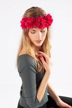 Bloemenkrans Haar Hibiscus Roze Hawaii Bloemen Haarband Diad, Ophalen of Verzenden, Nieuw, Carnaval, Accessoires
