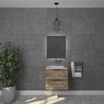 Badkamermeubelset Gliss Design Hera Mat Zwart 90cm 2 Laden, Ophalen of Verzenden, Nieuw, Bad