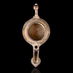Late Romeins Bronzen olielamp (Zonder Minimumprijs), Antiek en Kunst