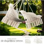 tectake® Hangstoel - Hangende schommel met dikke kussens en, Verzenden, Nieuw