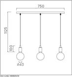 Lucide FIX - Hanglamp - 3xE27 - Zwart Tweede kans -  –, Verzenden, Nieuw