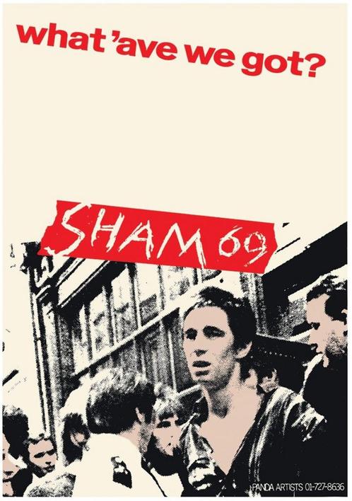 Posters - Poster Sham 69 - What ave we got?, Verzamelen, Muziek, Artiesten en Beroemdheden, Zo goed als nieuw, Verzenden