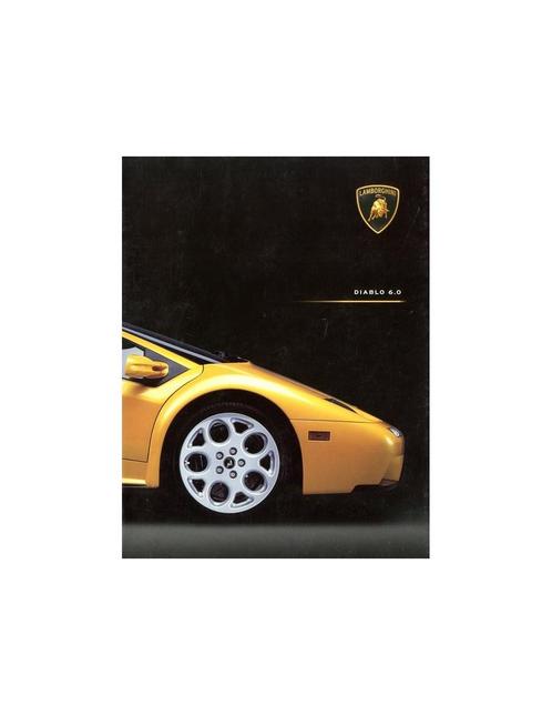 2000 LAMBORGHINI DIABLO 6.0 BROCHURE ENGELS, Boeken, Auto's | Folders en Tijdschriften
