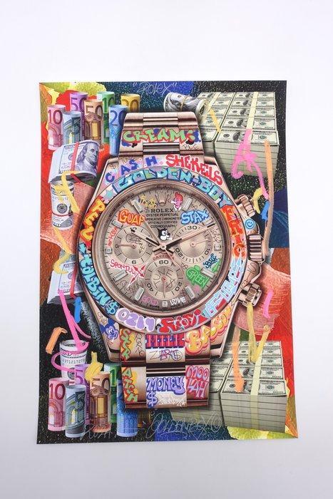 Golden Boy (2000) - Rolex, Antiek en Kunst, Kunst | Schilderijen | Modern