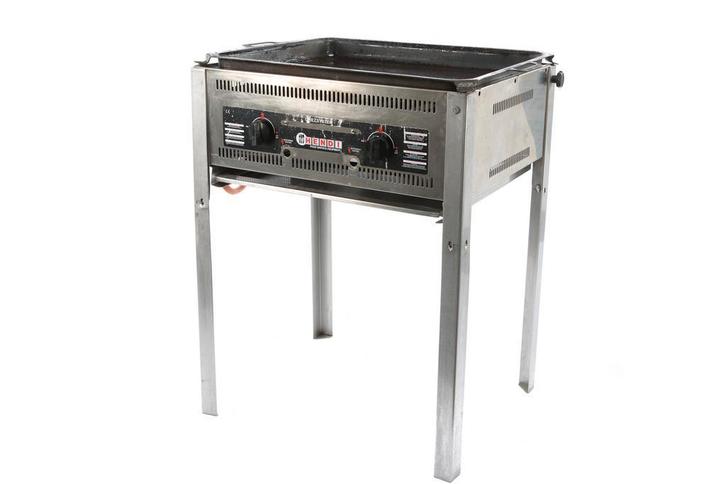Gas BBQ met bakplaat huren – geschikt voor ca. 30 personen, Tuin en Terras, Gasbarbecues, Gebruikt, Ophalen