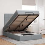 vidaXL Ottoman bed met matras en LEDs 120x190 cm stof, Verzenden, Nieuw, 190 cm of minder, Twijfelaar