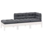 Tuinset Wit Grenen 3-delig | Retourdeal | 51% Korting, Tuin en Terras, Tuinsets en Loungesets, 3 zitplaatsen, Nieuw, Ophalen of Verzenden