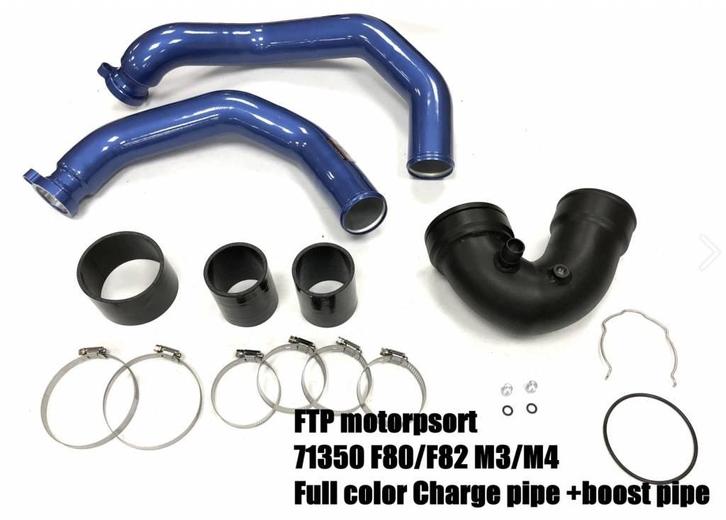 S55 Blauwe Charge Pipe + Boost pipe BMW M3 M4, Auto diversen, Tuning en Styling, Verzenden