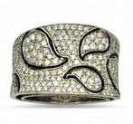 Zancan - Ring - 18 karaat Witgoud - Diamanten en emaille, Sieraden, Tassen en Uiterlijk, Ringen, Nieuw