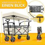 TRESKO® Bolderkar, opvouwbaar, met dak, koelvak en zijrollui, Verzenden, Zo goed als nieuw