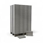 Gebruikte Euronorm stapelbakken alle wanden gesloten, Doe-het-zelf en Verbouw, Kratten en Dozen, Ophalen of Verzenden, Gebruikt