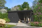 Outdoor Life blokhut Finn carbon grey, 450 x 250 cm, Nieuw