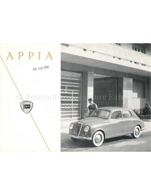 1954 LANCIA APPIA BROCHURE ITALIAANS, Boeken, Auto's | Folders en Tijdschriften