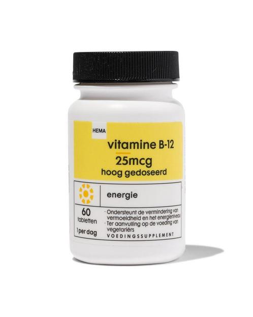 HEMA Vitamine B-12 25mcg - 60 stuks 3=50% / 2=30%, Sport en Fitness, Gezondheidsproducten en Wellness, Nieuw, Verzenden