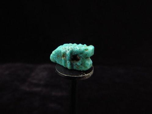 Oud-Egyptisch Faience amulet van een krokodil (Sobek) - 1.5, Antiek en Kunst, Antiek | Overige Antiek